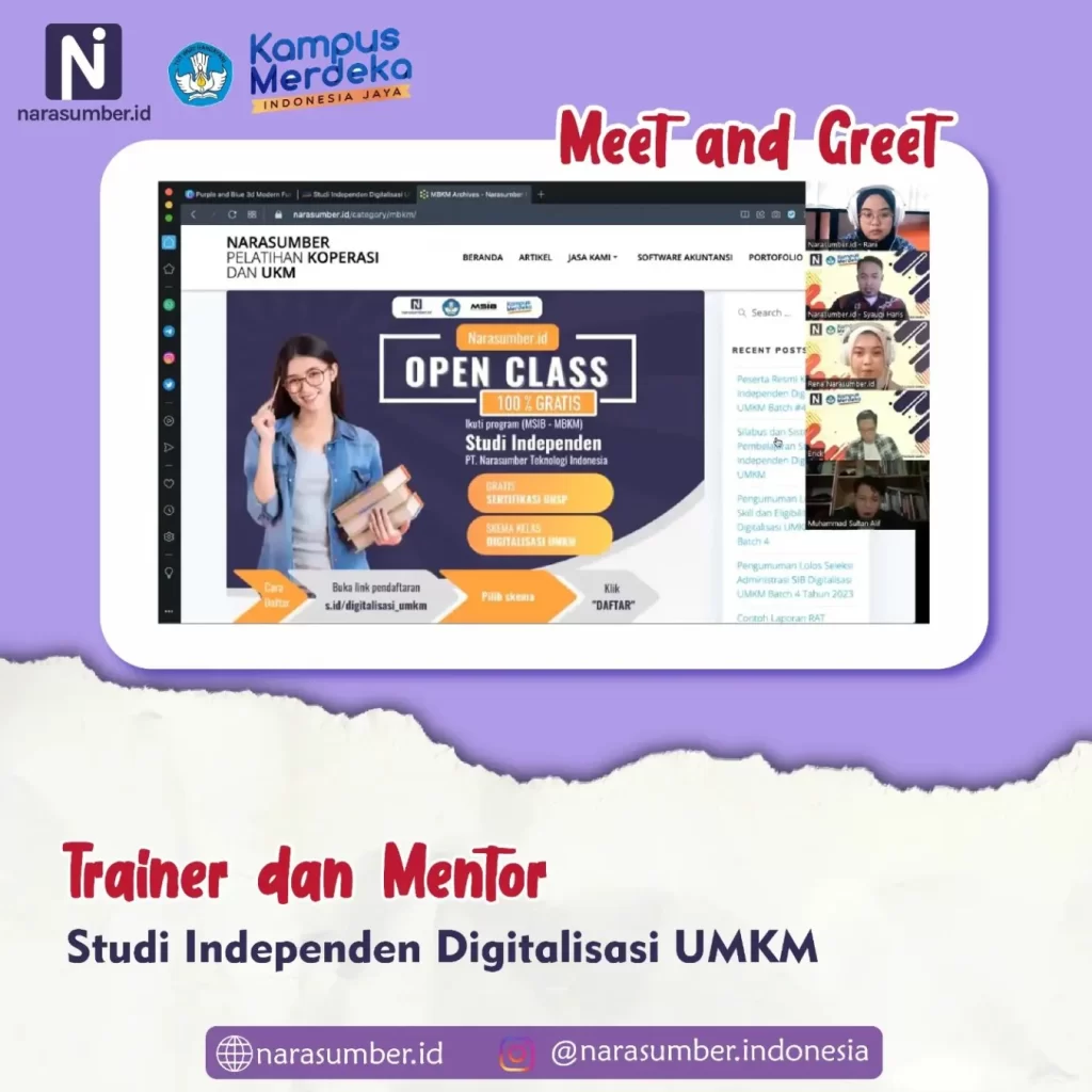 Optimalisasi Bisnis UMKM oleh PT Narasumber Teknologi Indonesia