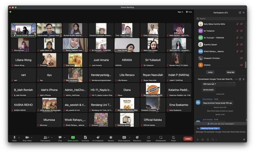 narasumber webinar rumah bumn nasional