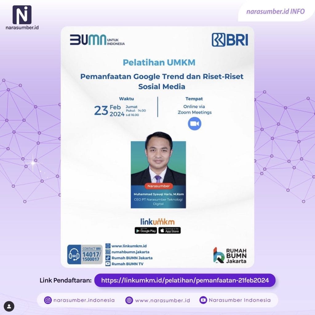 narasumber rumah bumn jakarta