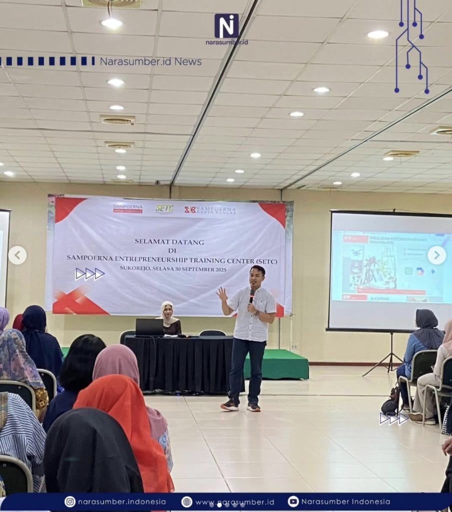 narasumber pelatihan SETC sampoerna teknologi AI UMKM